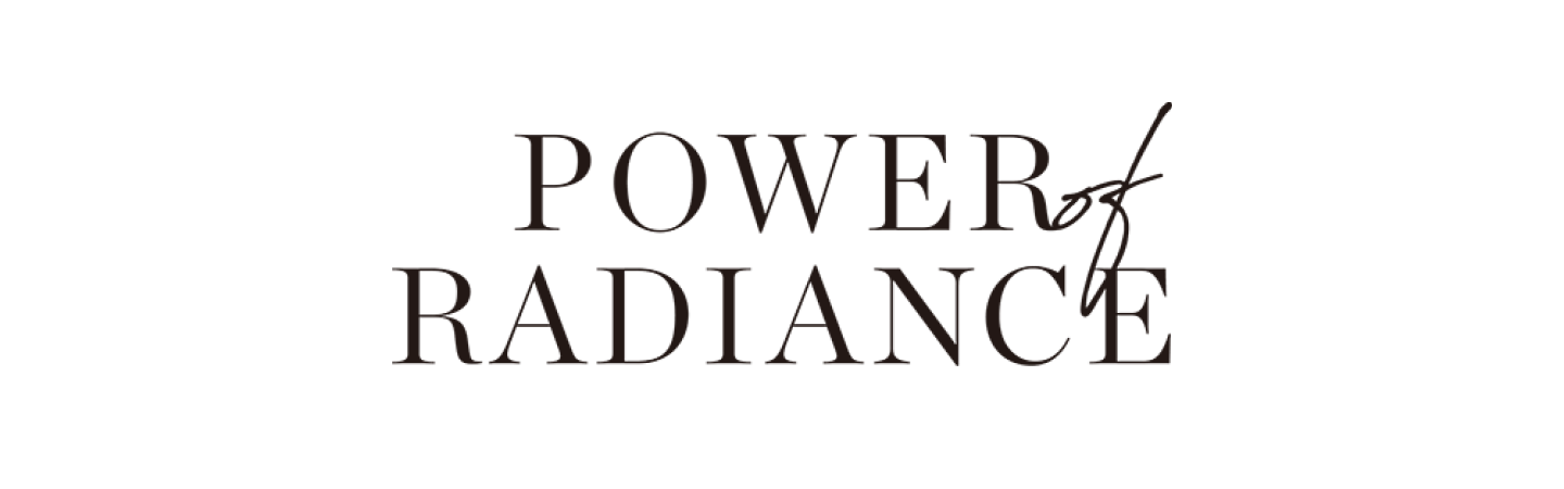 Text logo of &ldquo;POWER of RADIANCE&rdquo;.