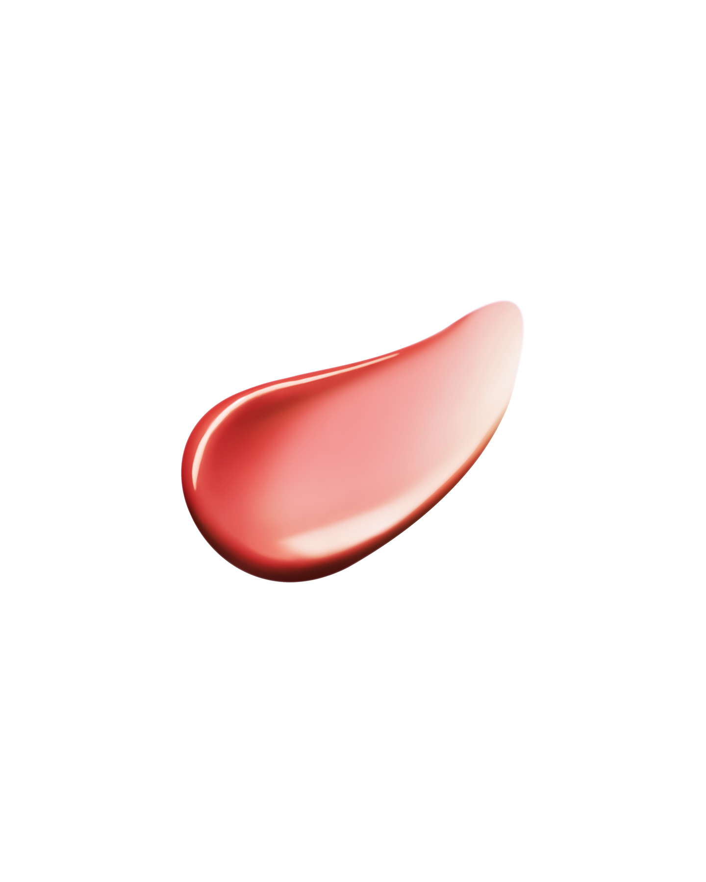 Photo of a Dewy texture with a glossy finish that stands out under the light. SHADE: Knockout Nectar.