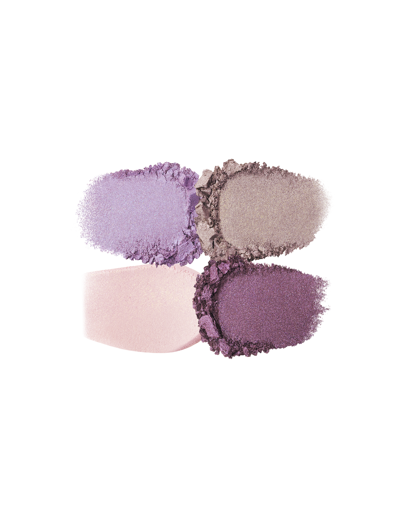 Photo of the texture of the four EYE COLOR QUAD colors, showing their color and powder quality. Shade: 13-Sunwarmed Stones.